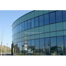 170 Serie Thermal Break Aluminium Versteckte Rahmen Glas Vorhangfassade